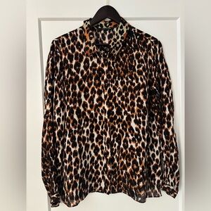 Kobi Halperin Animal Print Blouse